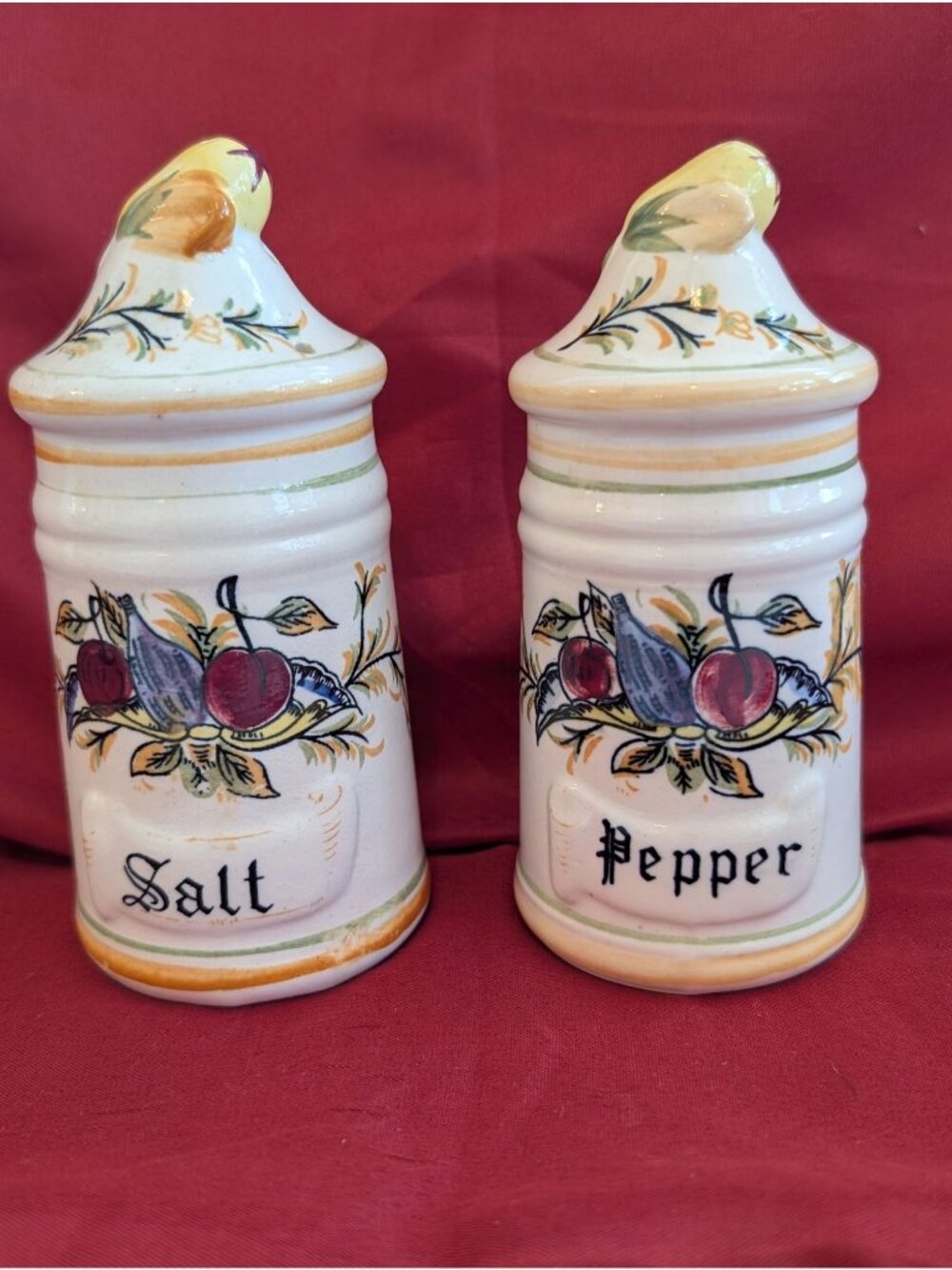 Vintage Ceramic Arnart Salt & Pepper Shaker Set Arnart Hand-painted MCM